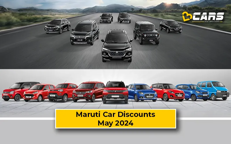 May 2024 — Maruti Suzuki Baleno, Dzire, Swift, Fronx, Grand Vitara Discount Offers