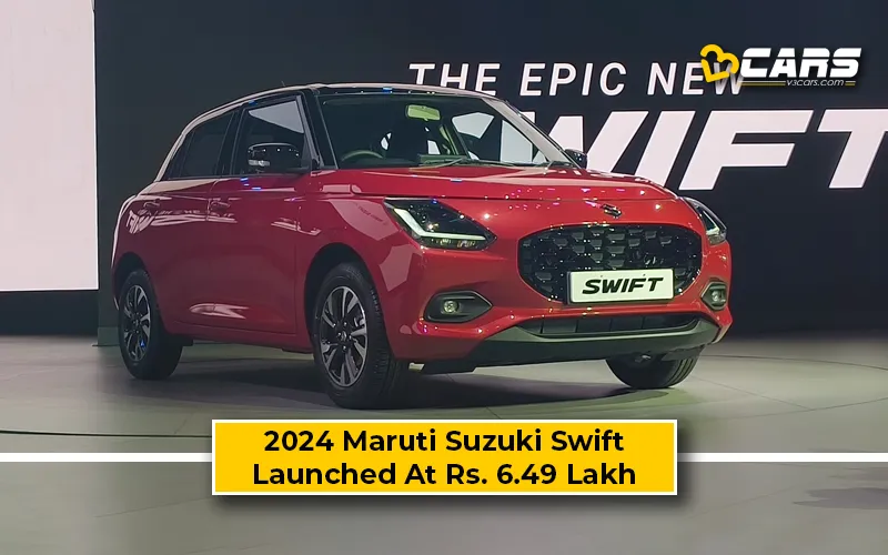 2024 Maruti Suzuki Swift Launched – Variant-Wise Prices, Mileage, Features, And More