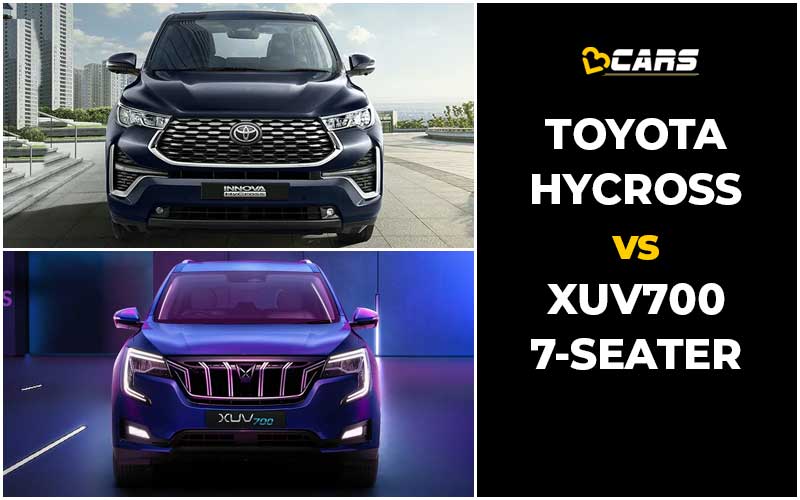 Innova Hycross Vs XUV700 7S Comparison Prices Specs Dimensions