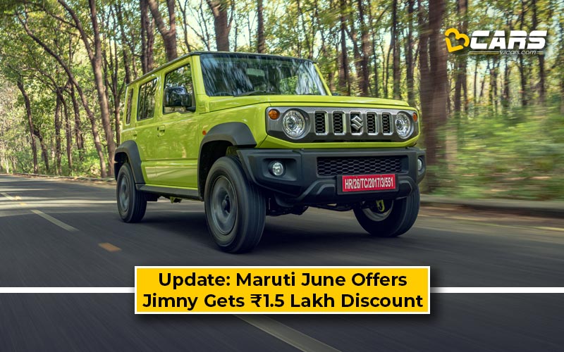 Maruti June Offers Revised Jimny Gets Rs Lakh Discount