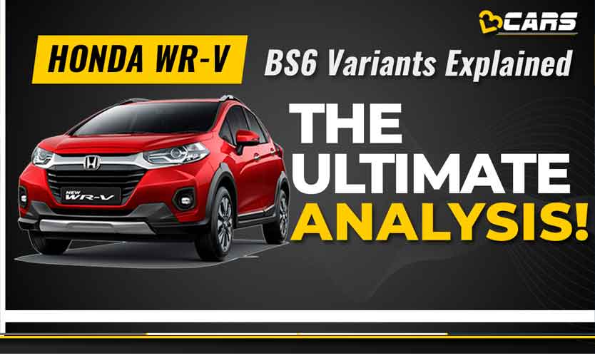 Honda Wr V Bs6 Variants Explained Sv Vx Petrol Diesel