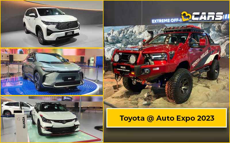 Toyota At Auto Expo 2023 - All Cars Showcased