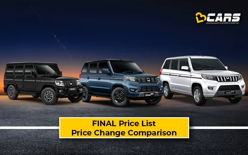 Mahindra Bolero 2026 Jul Price Change — Bolero, Neo & Neo Plus