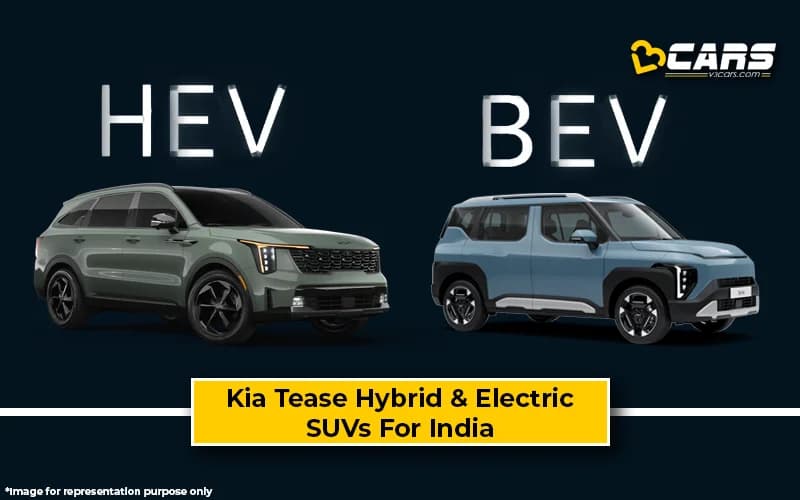 Kia Tease Syros EV & Sorento Hybrid For India Debut