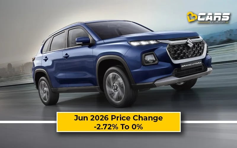 Maruti Suzuki Grand Vitara 2026 Jun Price Change — Dropped Up To 39k