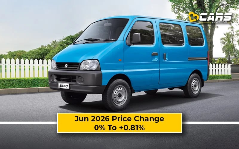 Maruti Suzuki Eeco 2026 Jun Price Change — Hiked Up To 5k