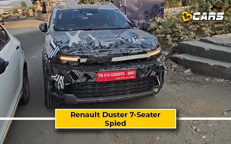 Renault Duster 7-Seater Spied Testing In Chennai Again