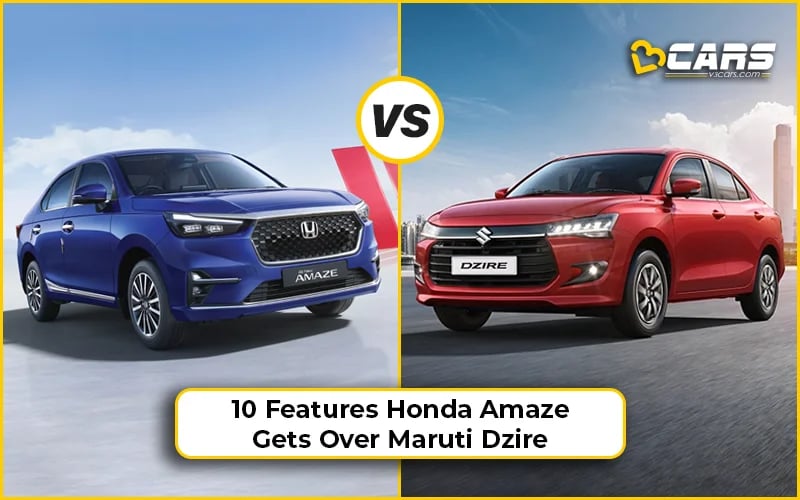 2024 Honda Amaze Features Over New Maruti Suzuki Dzire
