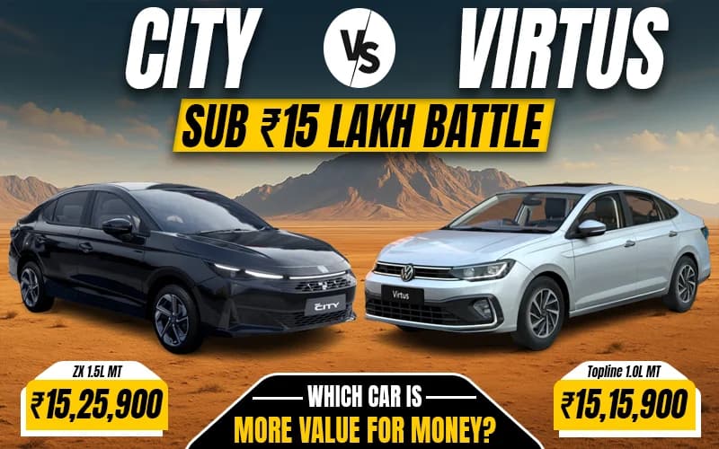 Honda City vs Volkswagen Virtus | Which Sedan Is Best Value For Money?