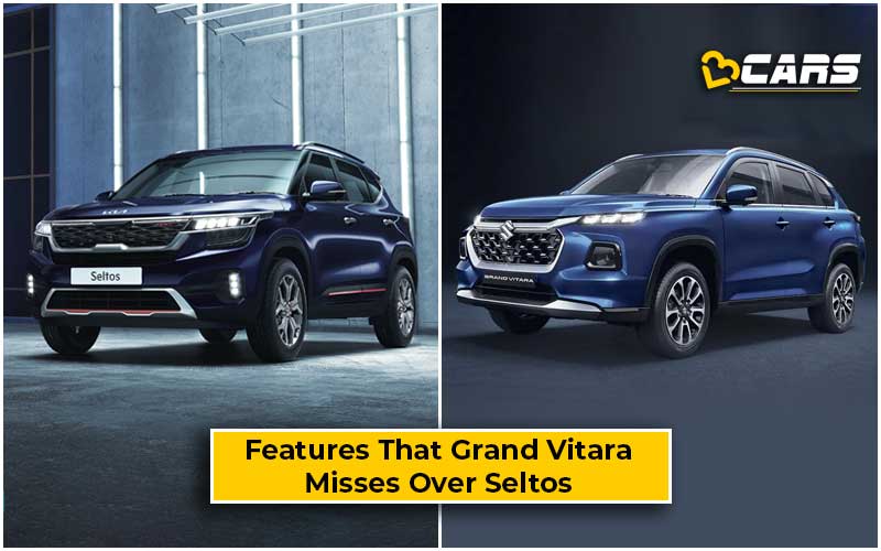 7 Features Missing In The Maruti Suzuki Grand Vitara But Kia Seltos Gets