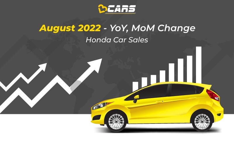 August 2022 Honda Car Sales Analysis YoY, MoM Change, 6Month Trend