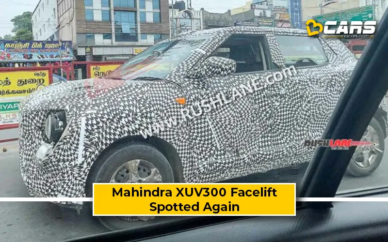 Mahindra Xuv300 Facelift Spotted On Test Again