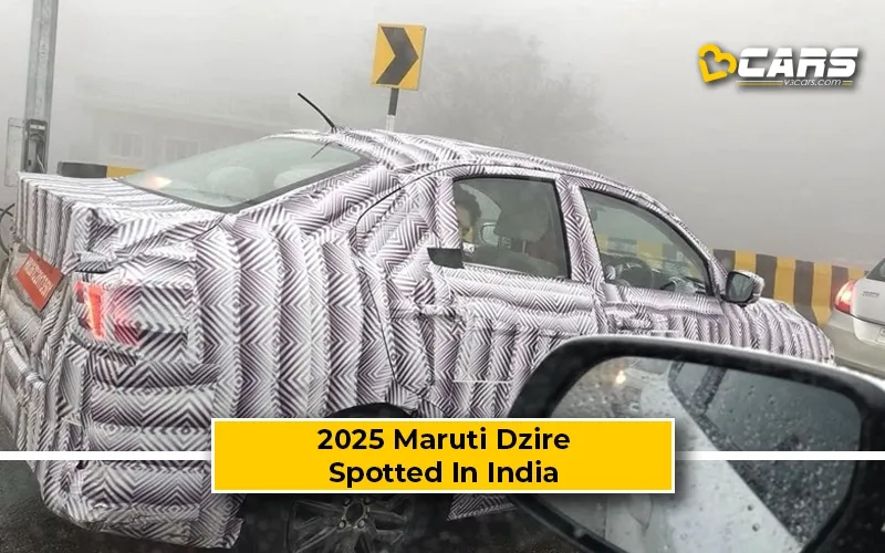 New Maruti Suzuki Dzire Spied Testing Launch In 2025