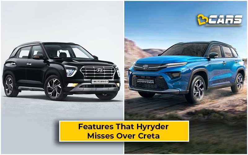 5 Features Missing In The Toyota Hyryder But Hyundai Creta Gets