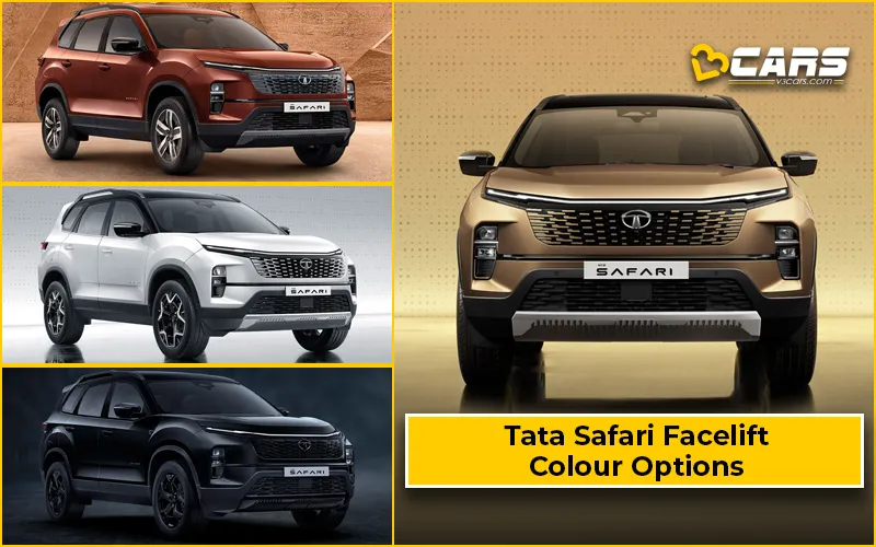 Updated Tata Safari 2023 Facelift — All Exterior Colour Options