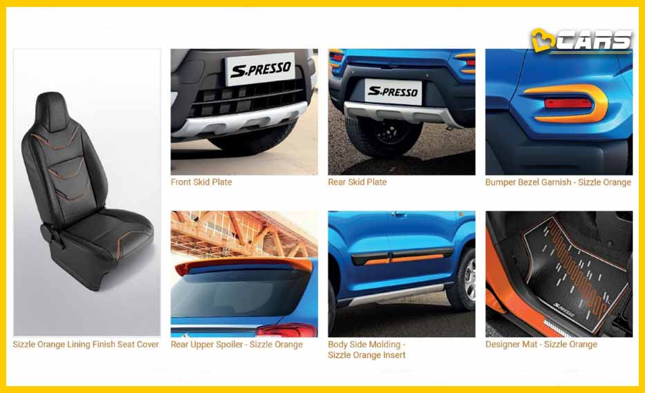 maruti s presso accessories list