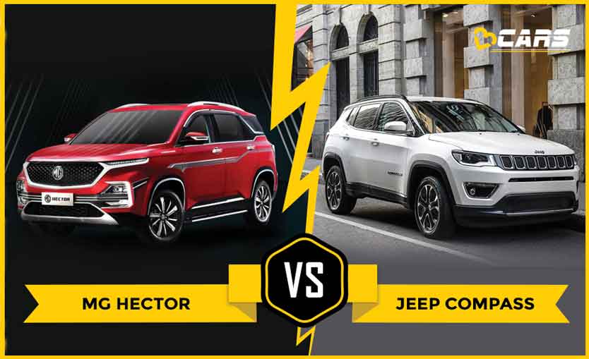 Mg Hector 2 0l Diesel Vs Jeep Compass 2 0l Diesel Price Specs Features Comparison