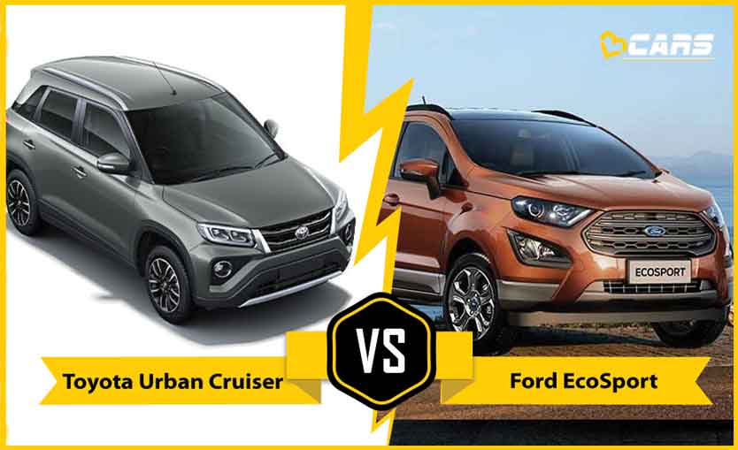 2020 Toyota Urban Cruiser Vs Ford Ecosport Price Specs Features Mileage Comparison