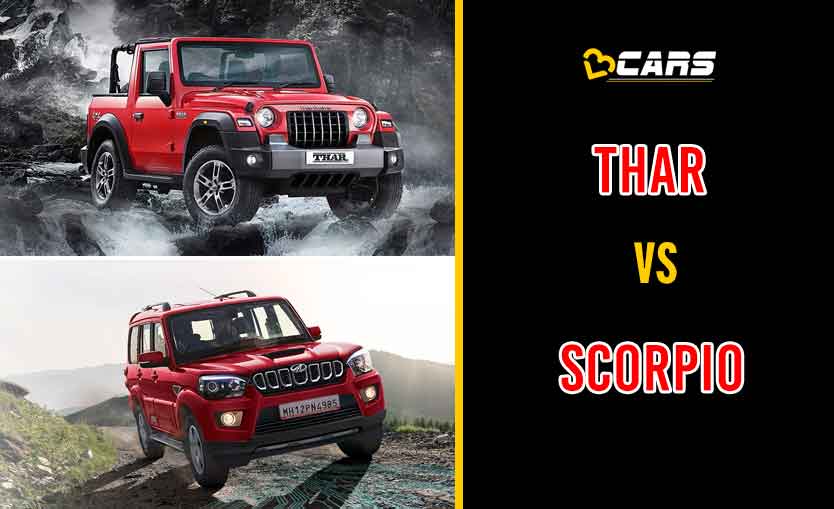 2020 Mahindra Thar Vs Mahindra Scorpio Price Specs Features Mileage Comparison