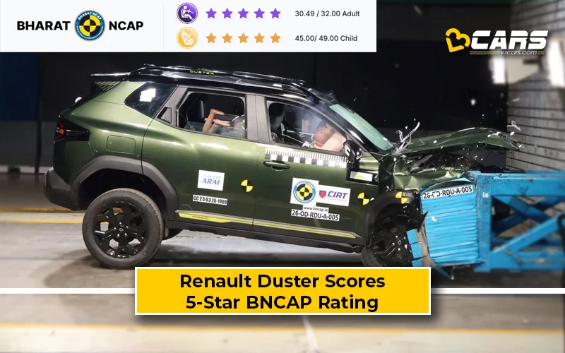 Renault Duster Scores 5-Star Safety Rating In BNCAP Crash Tests