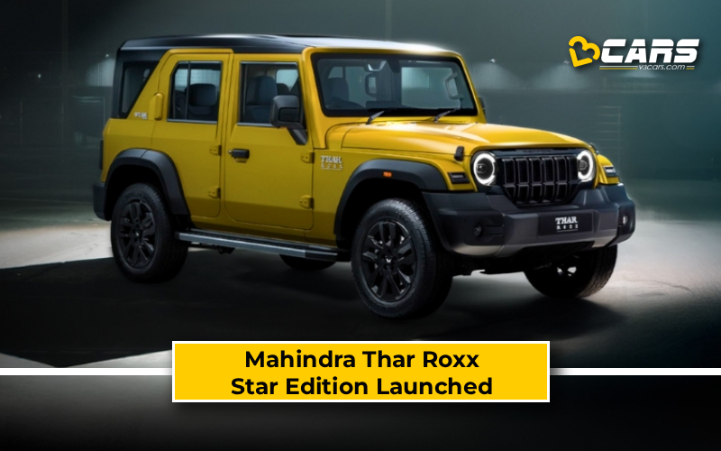 Mahindra Thar Roxx Star Edition Launched
