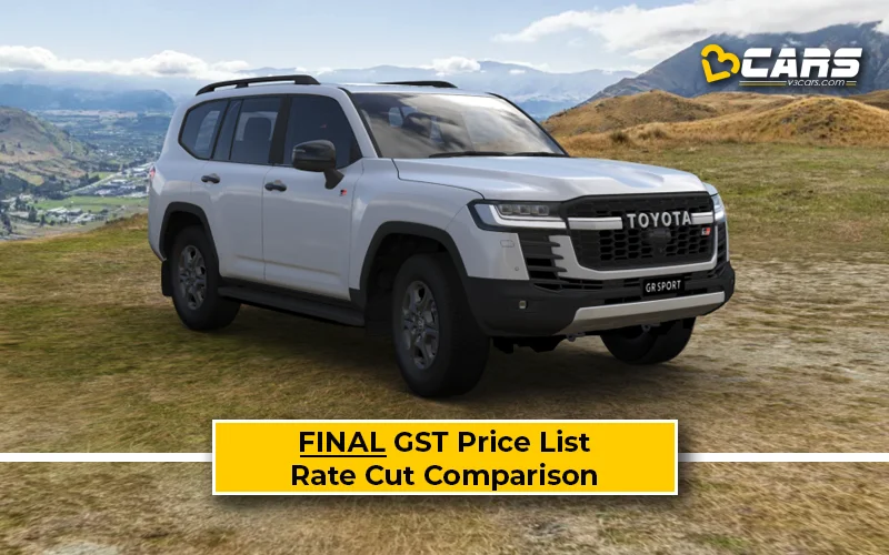 Final Toyota Land Cruiser Price List After GST Rate Cut (Confirmed)