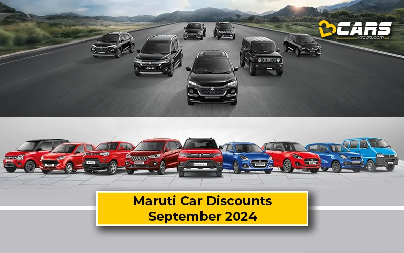 September 2024 — Maruti Suzuki Baleno, Swift, Fronx, Grand Vitara Discount Offers