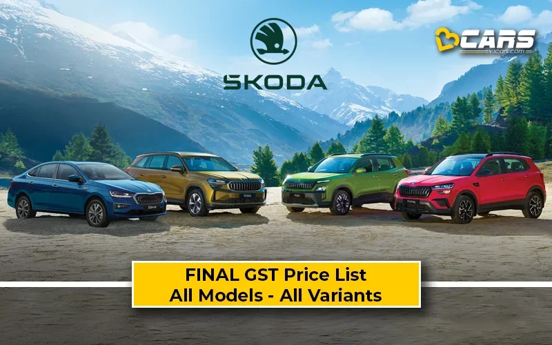 Confirmed Skoda Cars GST Price Cuts — All Models & Variants