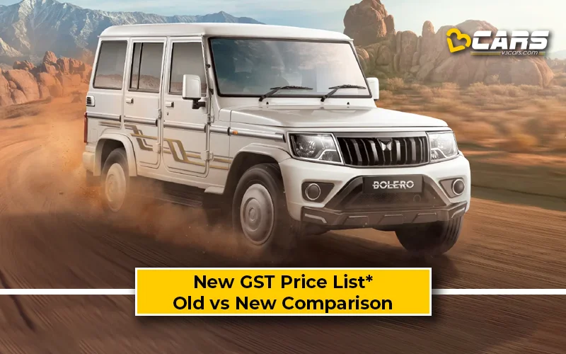Mahindra Bolero — New GST Rate List