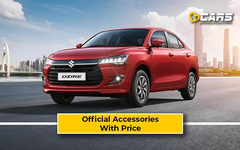 New Maruti Suzuki Dzire Accessories Price List (Nov 2024 Updated)