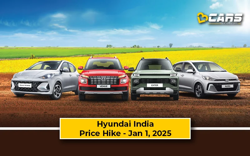 Hyundai India Price Increase From Jan 1, 2025