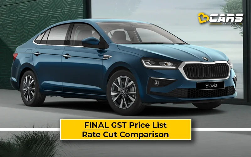 Final Skoda Slavia Price List After GST Rate Cut (Confirmed)