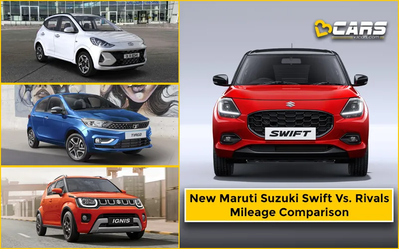 Maruti Suzuki Swift 2024 Mileage Compared With Rivals
