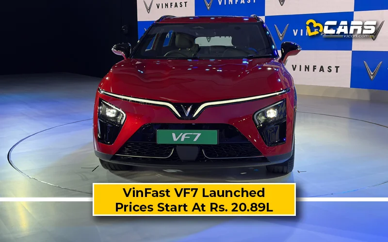 VinFast VF7 Launched At Rs. 20.89 Lakh