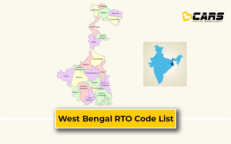 West Bengal RTO Codes List - 2024 Updated WB RTO City Codes