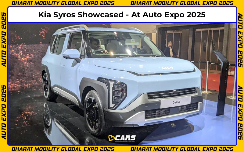 Auto Expo 2025: Kia Syros Showcased