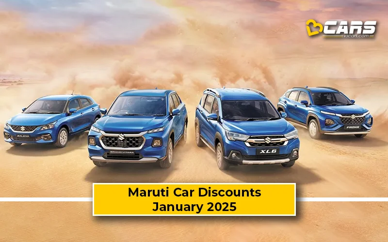 January 2025 — Maruti Suzuki Baleno, Swift, Fronx, Grand Vitara Discount Offers