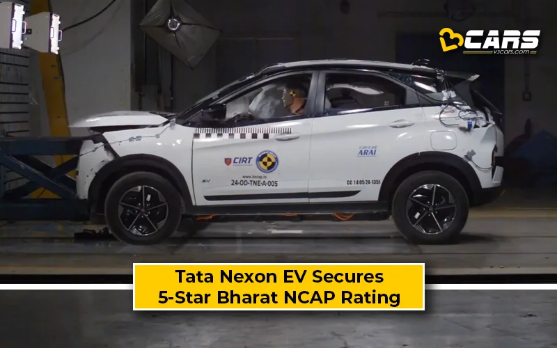 Tata Nexon EV Secures 5-Star Bharat NCAP Safety Rating