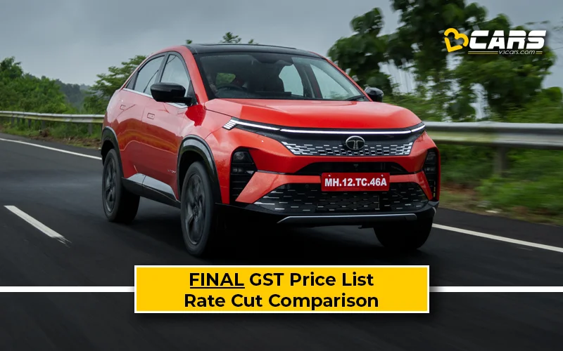 Final Tata Curvv Price List After GST Rate Cut (Confirmed)