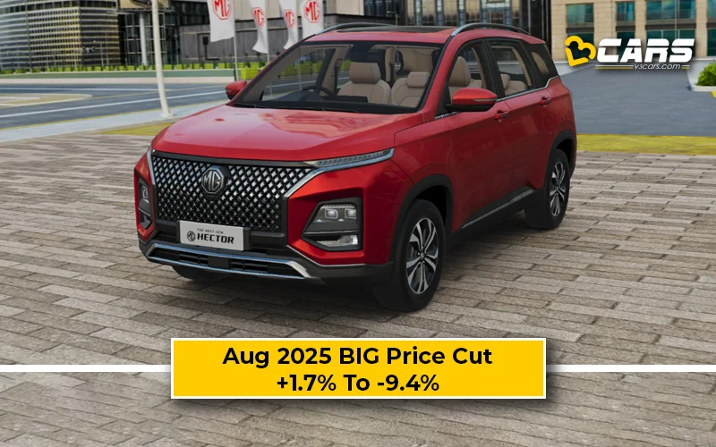 Up To Rs. 1.87 Lakh Price Drop For MG Hector (5S) In August 2025
