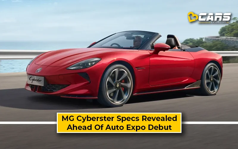 MG Cyberster Specs Revealed Ahead Of Auto Expo 2025 Debut