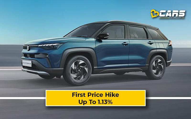 Oct 2025: Maruti Victoris Gets First Price Hike Of Up To 15.4k