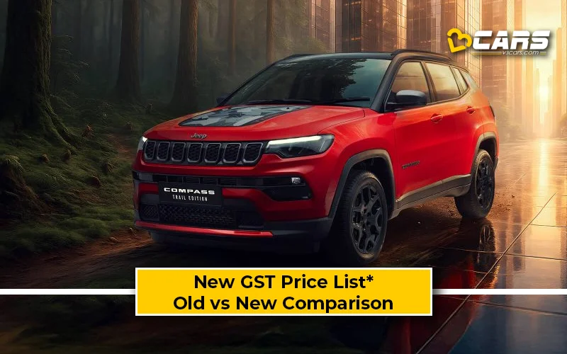Jeep Compass — New GST Rate List (Tentative; Sep 22)