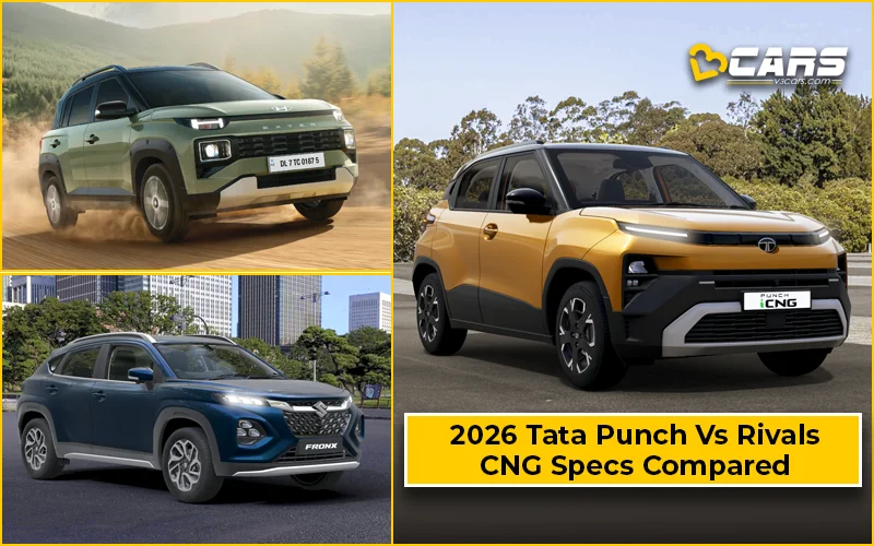 2026 Tata Punch Facelift Vs Rivals CNG Specs Compared