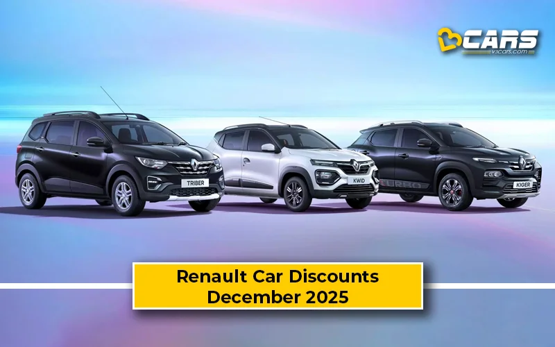 December 2025: Renault Car Offers On Kwid, Kiger, Triber