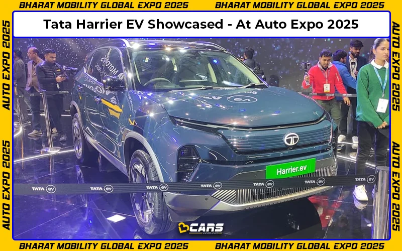 Auto Expo 2025: Tata Harrier EV Showcased In Production-Ready Form