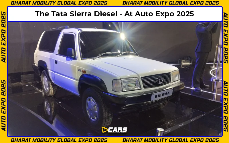 Mobility Expo 2025: OG Tata Sierra Diesel Showcased