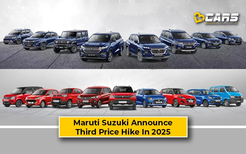 Maruti Suzuki Announce Third Price Hike In 2025 – Effective April 1