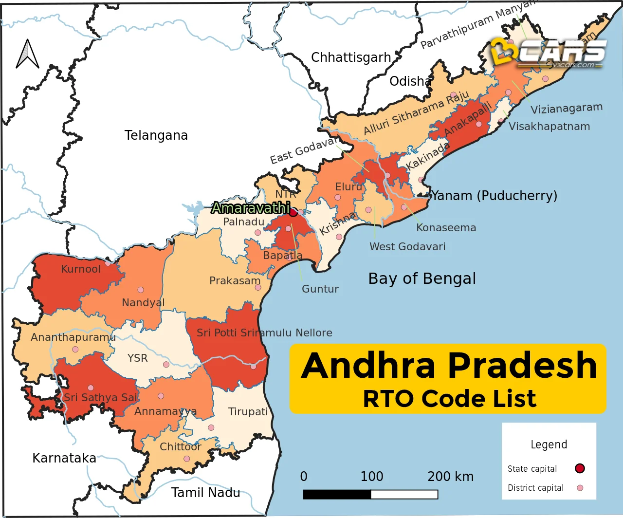 Andhra Pradesh RTO Codes List