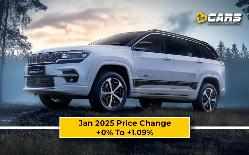 Jeep Meridian 2025 Price Change